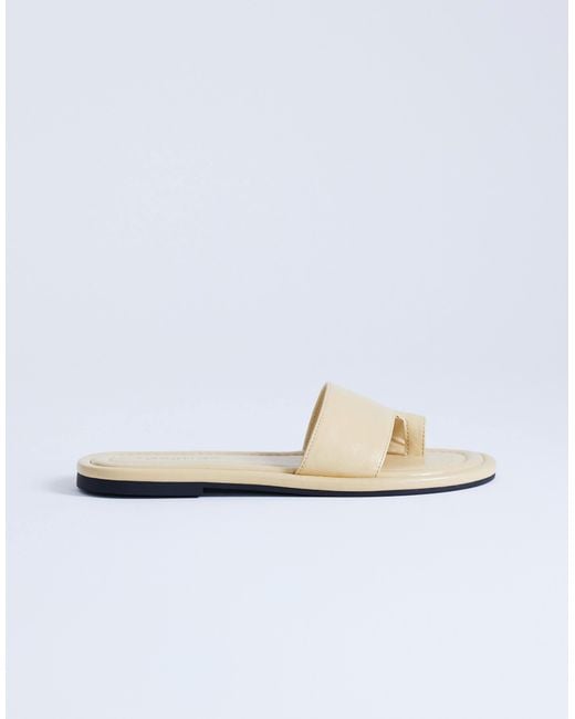 TOPSHOP Natural Sandra Flat Sandal Mule