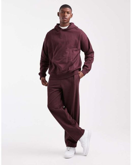 New Look Red Oversized Hoodie for men