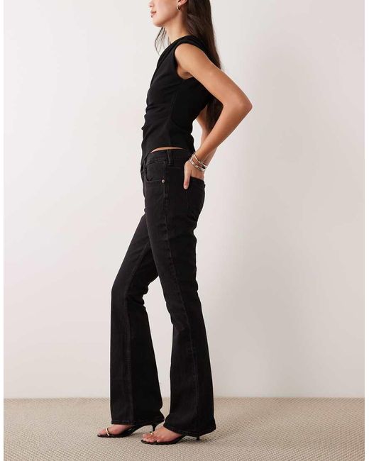 Abercrombie & Fitch Natural Mid Rise Bootcut Jeans