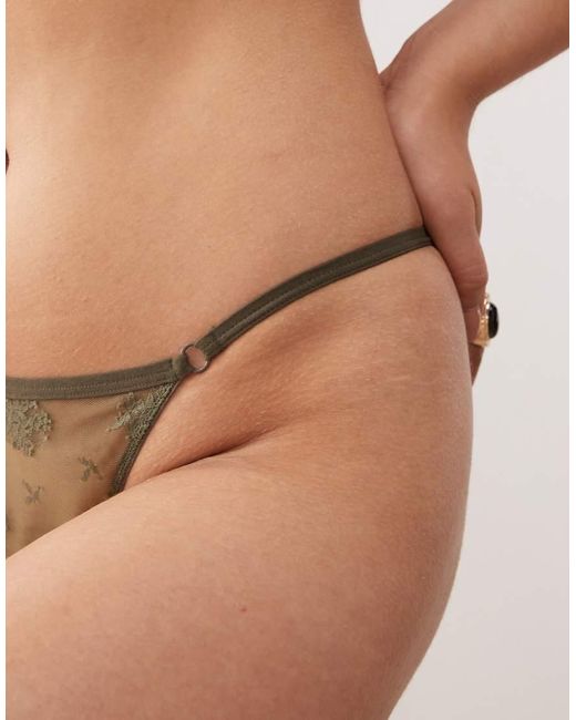 Weekday Natural Lace Thong 2-pack