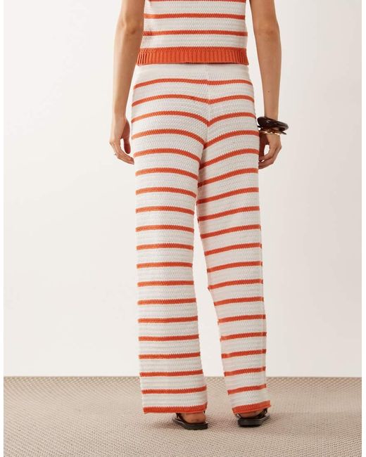 ASOS Multicolor Crochet Knit Beach Pants