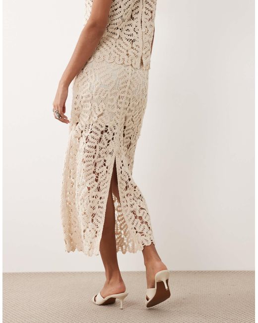 Mango Natural – setenta – häkel-midirock