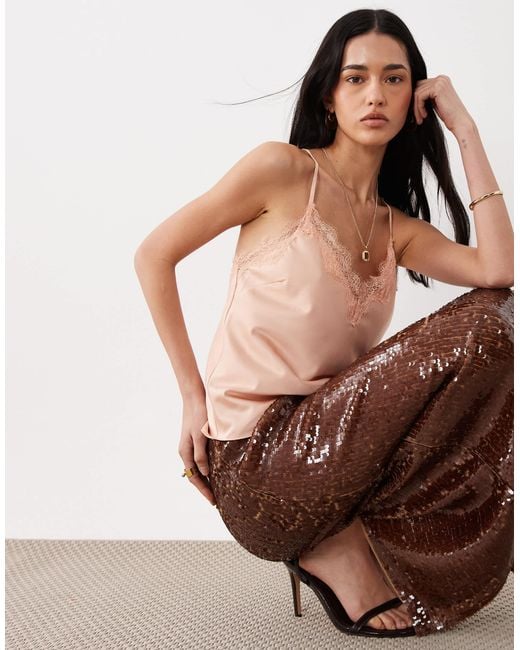 Mango Black Sequin Knee Length Skirt