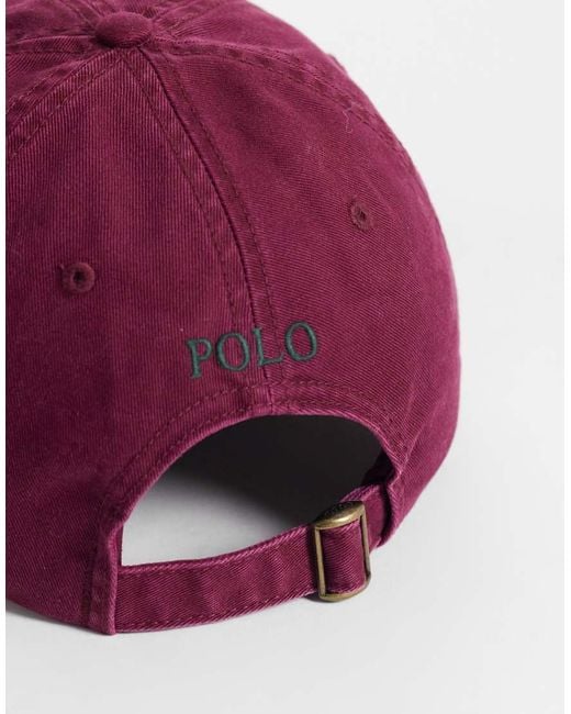 Polo Ralph Lauren Purple Icon Logo Baseball Cap for men
