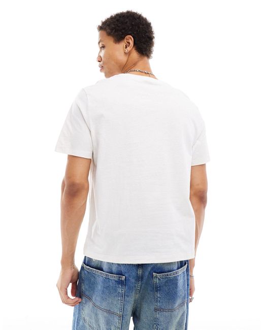 ASOS White Crop T-shirt for men