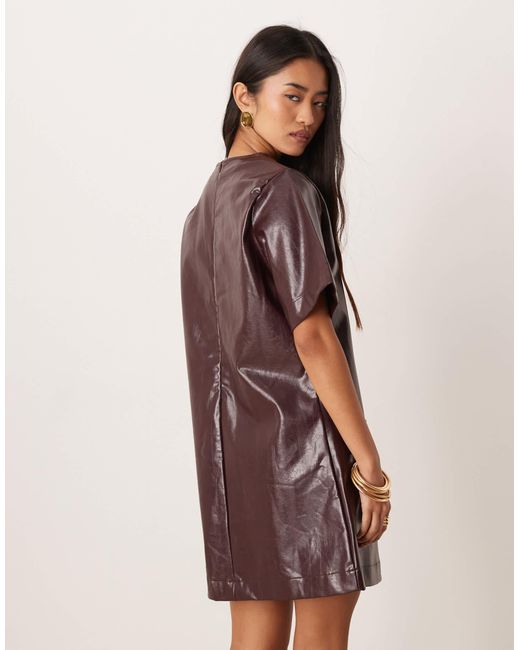 Ghospell Red – louise – minikleid aus kunstleder