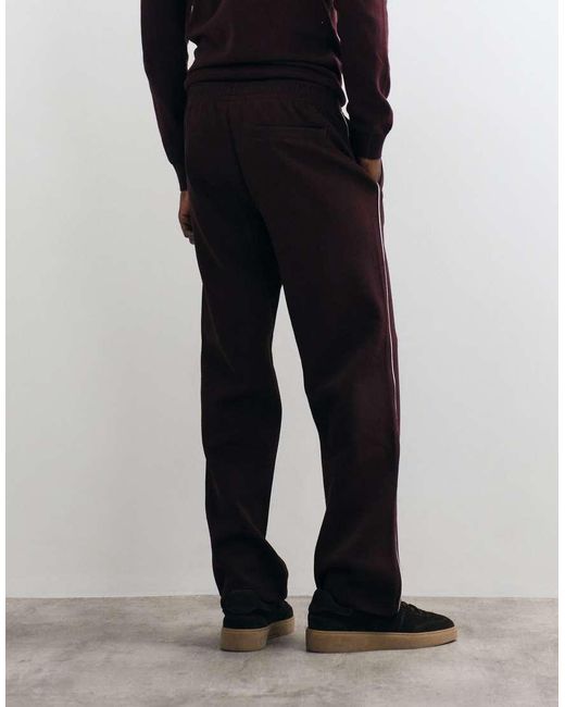 Lacoste White Tennis Heritage Piped Sweatpants for men