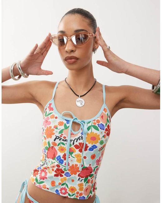 Reclaimed Vintage White Tankini