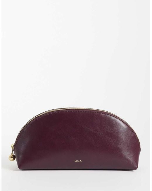 Mango Purple Rounded Cosmetic Bag