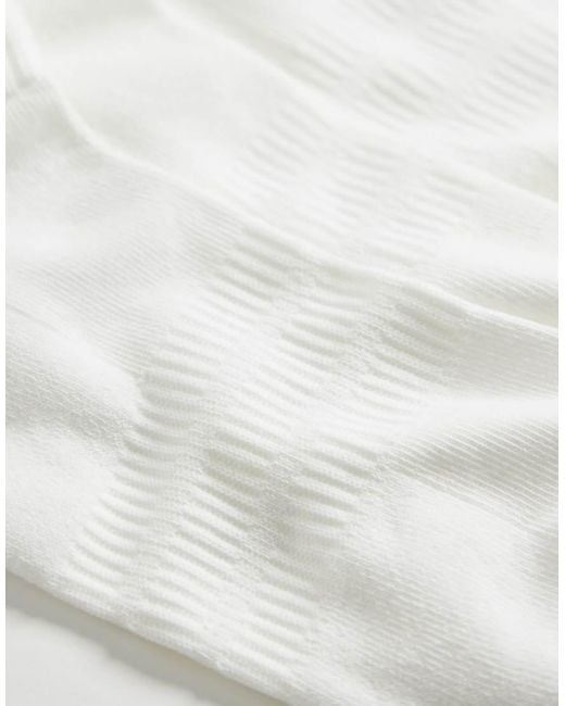 Adidas Originals White Adidas Sportswear 3 Pack Ankle Socks for men