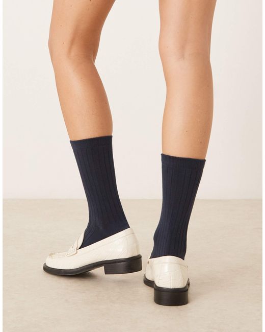 ASOS Blue – weiche, gerippte socken