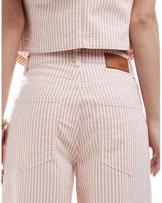 Object White Wide Leg Jeans Co-ord