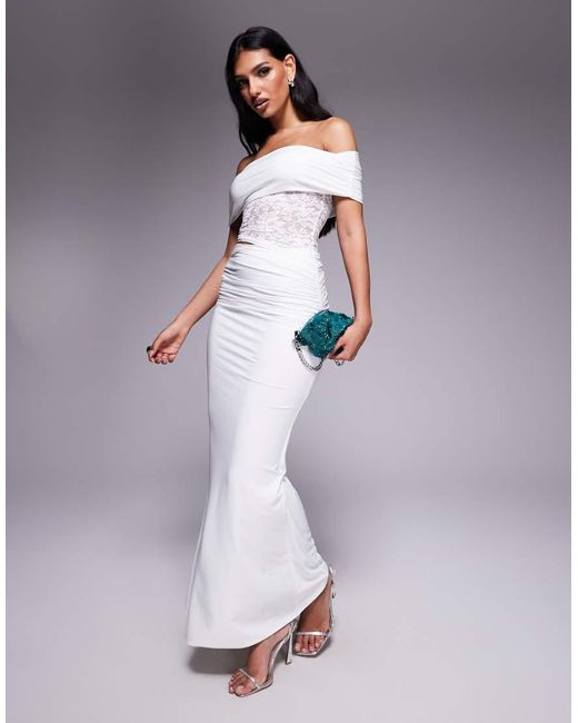 Missy Empire Purple Double Sculpted Slinky Ruched Side Detail Fishtail Maxi Skirt Co-ord