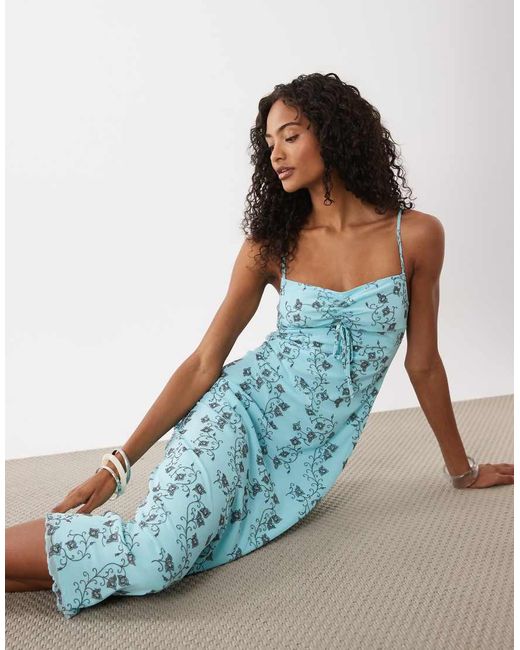 Motel Blue Colette Winding Midaxi Cami Dress