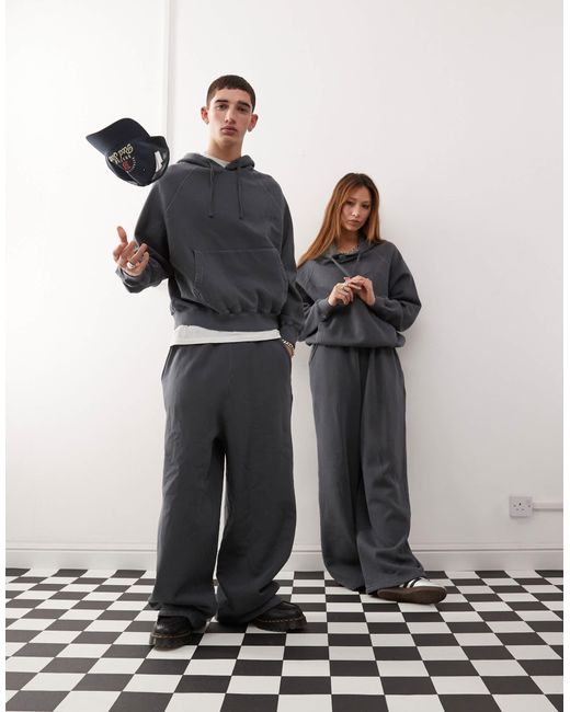 Reclaimed (vintage) Black Unisex Wide Leg joggers