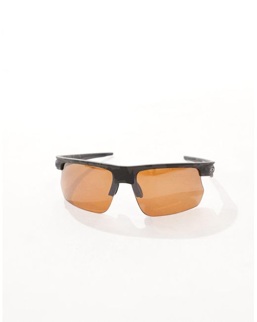 Oakley Black Bisphaera Wraparound Sunglasses