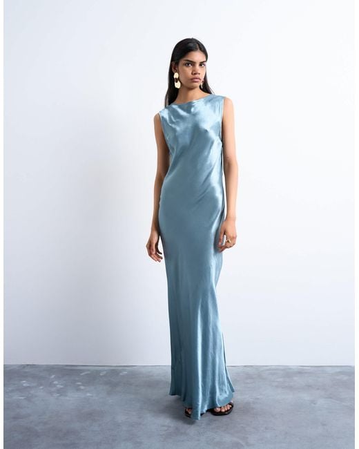 strapless open back dress Cooper Scarf Gown
