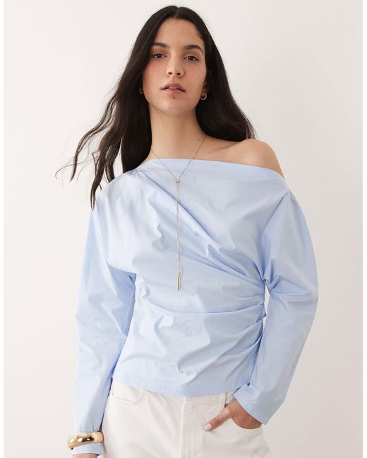 Mango Blue – langärmlige bluse
