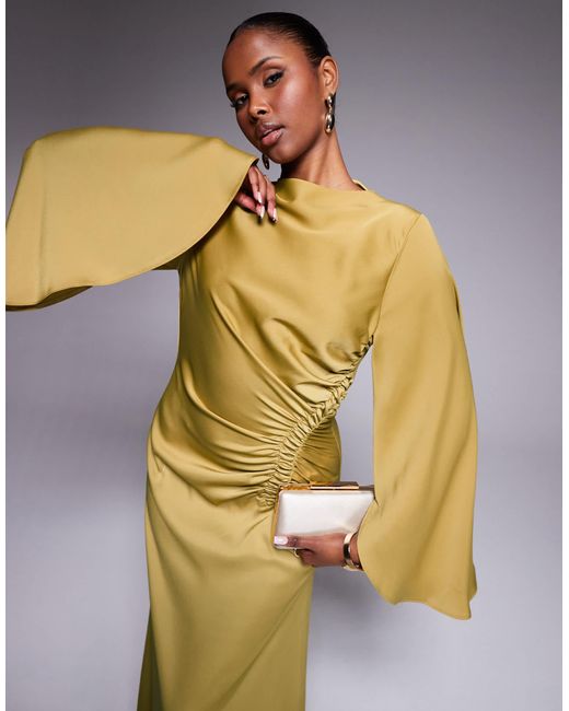 ASOS Metallic – fließendes maxikleid