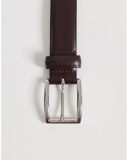 Polo Ralph Lauren Brown Leather Dress Belt for men
