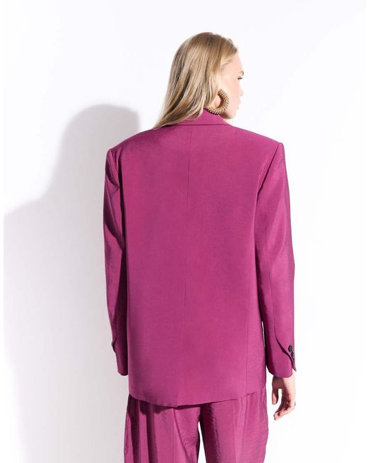 ASOS Pink Tailored Db Soft Suit Blazer