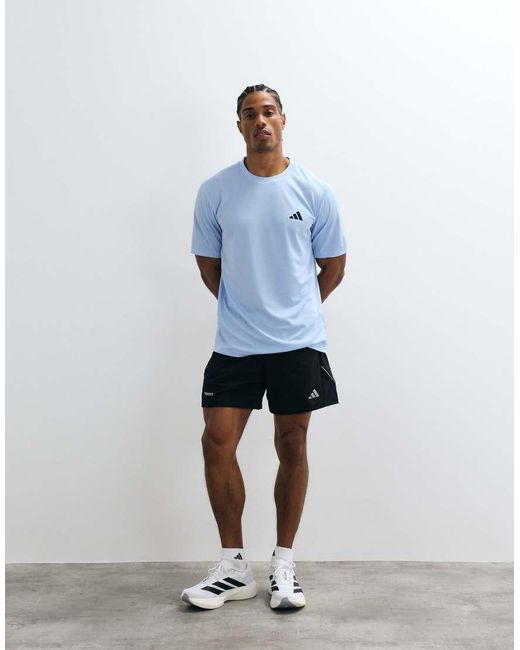 Adidas Originals Blue Adidas Training Tech Shorts for men