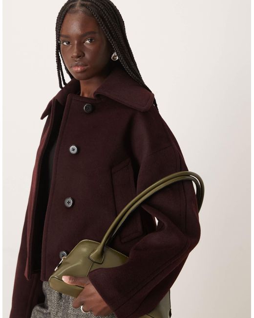 Mango Brown Short Tailo Jacket