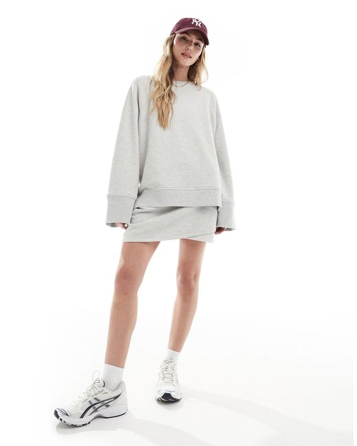 4th & Reckless Gray Wide Sleeve Sweatshirt Co-ord