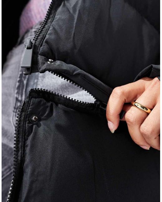 Threadbare Gewatteerde Puffer Jas in het Black