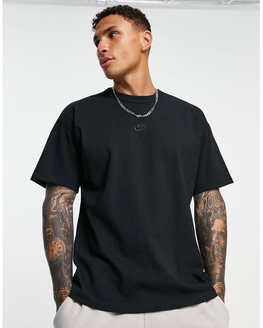 Nike Premium Essentials Oversized Heavyweight T-shirt in Black for Men ...