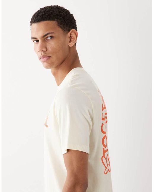 Nike White Together We Float Backprint T-shirt for men