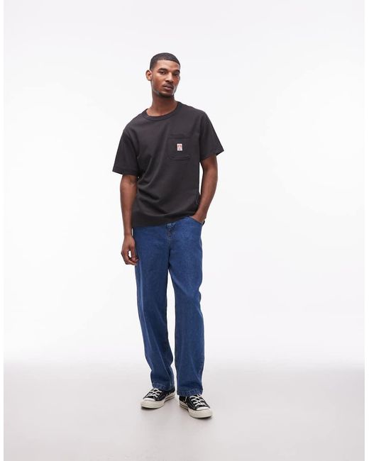 Wrangler Blue Pocket Tee for men