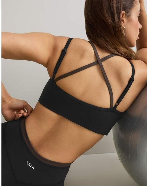Tala Black Dayflex Double Layer Strappy Bra