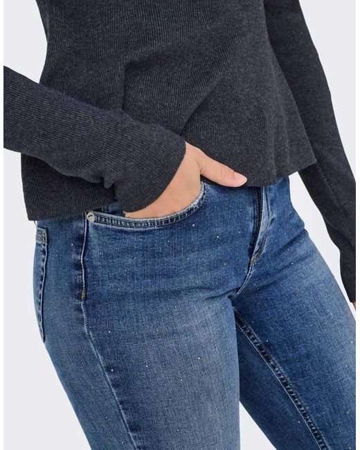 ONLY Blue Flared Fit Jeans