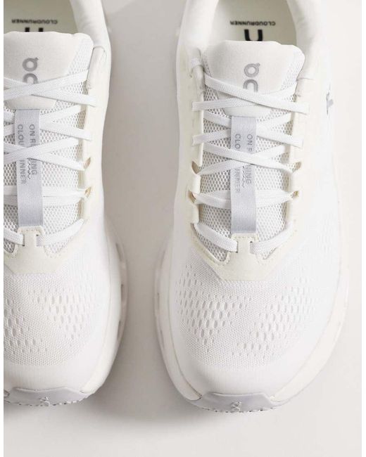 On Shoes White Cloudrunner 3 Running Trainers for men