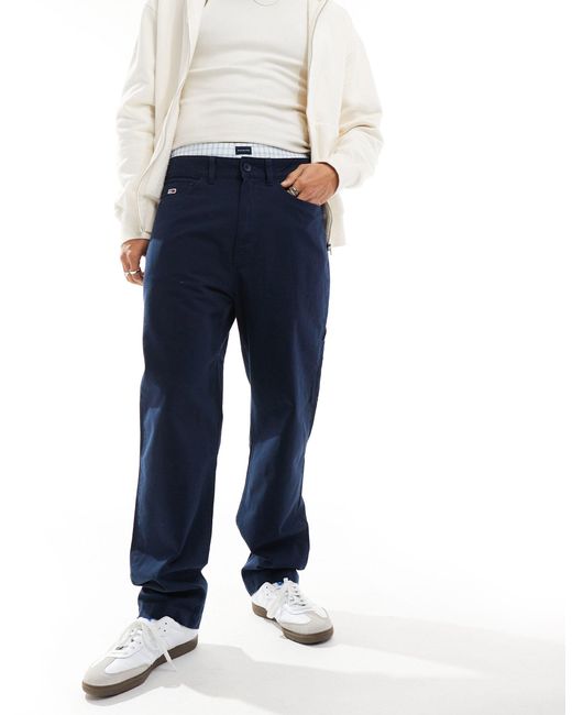 Tommy Hilfiger Blue Skater Carpenter Trousers for men