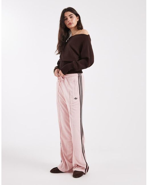 Adidas Originals Pink Terry Towel Firebird Pants