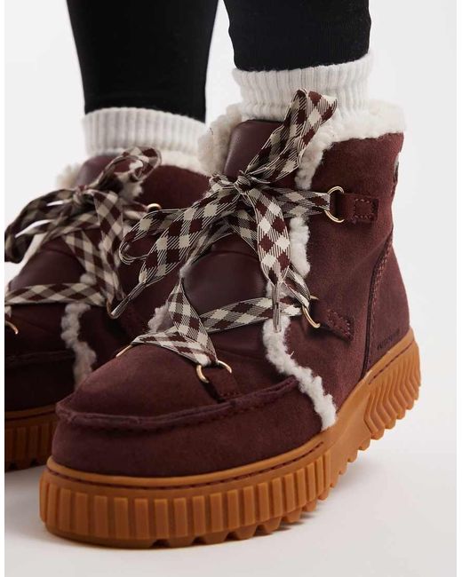 Sorel Brown Ona Ave Alpine Boots