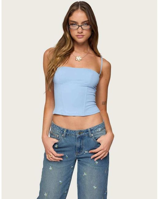Edikted Blue Juno Corset