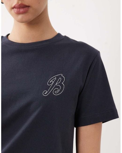 Barbour Blue Rosalieb Short Sleeve Logo T-shirt
