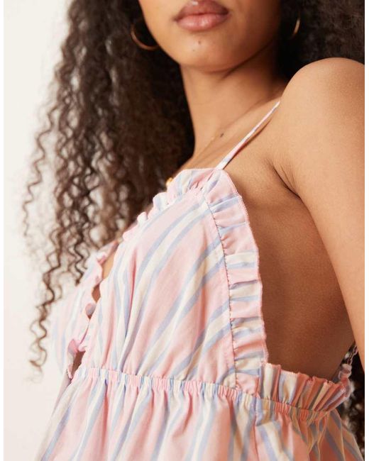 ASOS Pink Mix & Match Woven Pajama Cami Top
