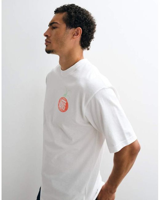 Vans White Artifacts Backprint T-Shirt for men