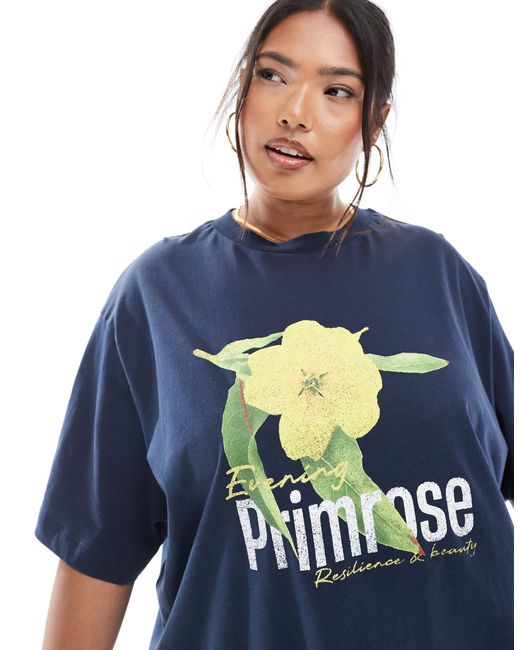 ASOS Blue Asos design curve – oversize-t-shirt