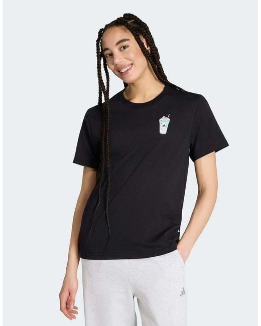 Adidas Originals Black Food Regular Graphic T-shirt