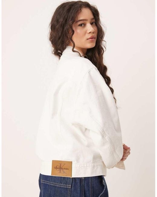 Calvin Klein Blue Boxy Denim Jacket