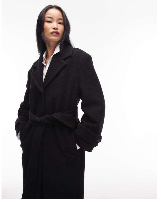 & Other Stories White Belted Wool Maxi Coat