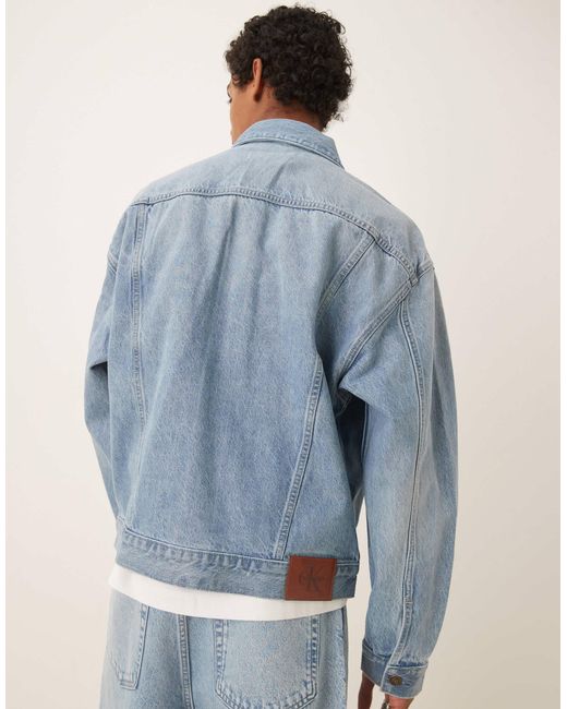 Calvin Klein 90s Icon 94 Trucker Jacket in Blue for Men | Lyst