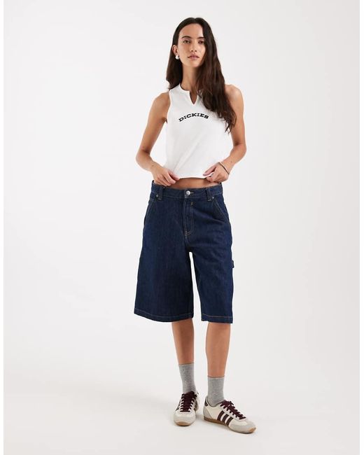 Dickies White V Neck Vest