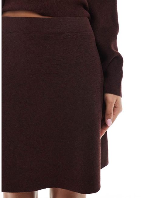 ONLY Multicolor Seam Detail Knitted Mini Skirt Co-Ord