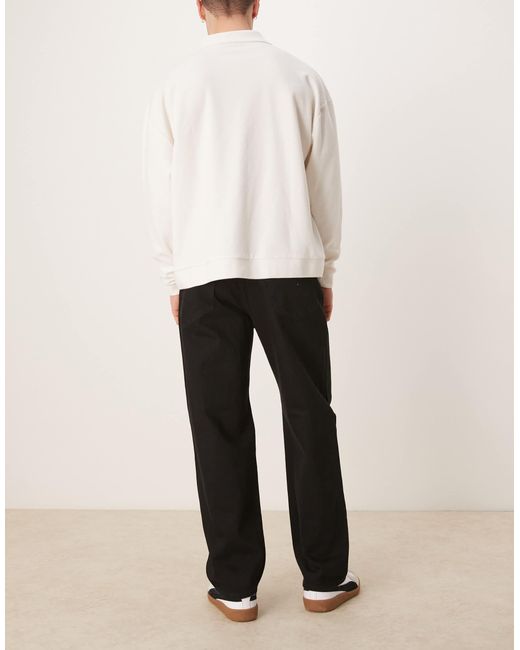 SELECTED White Kobe Loose Fit Jeans for men